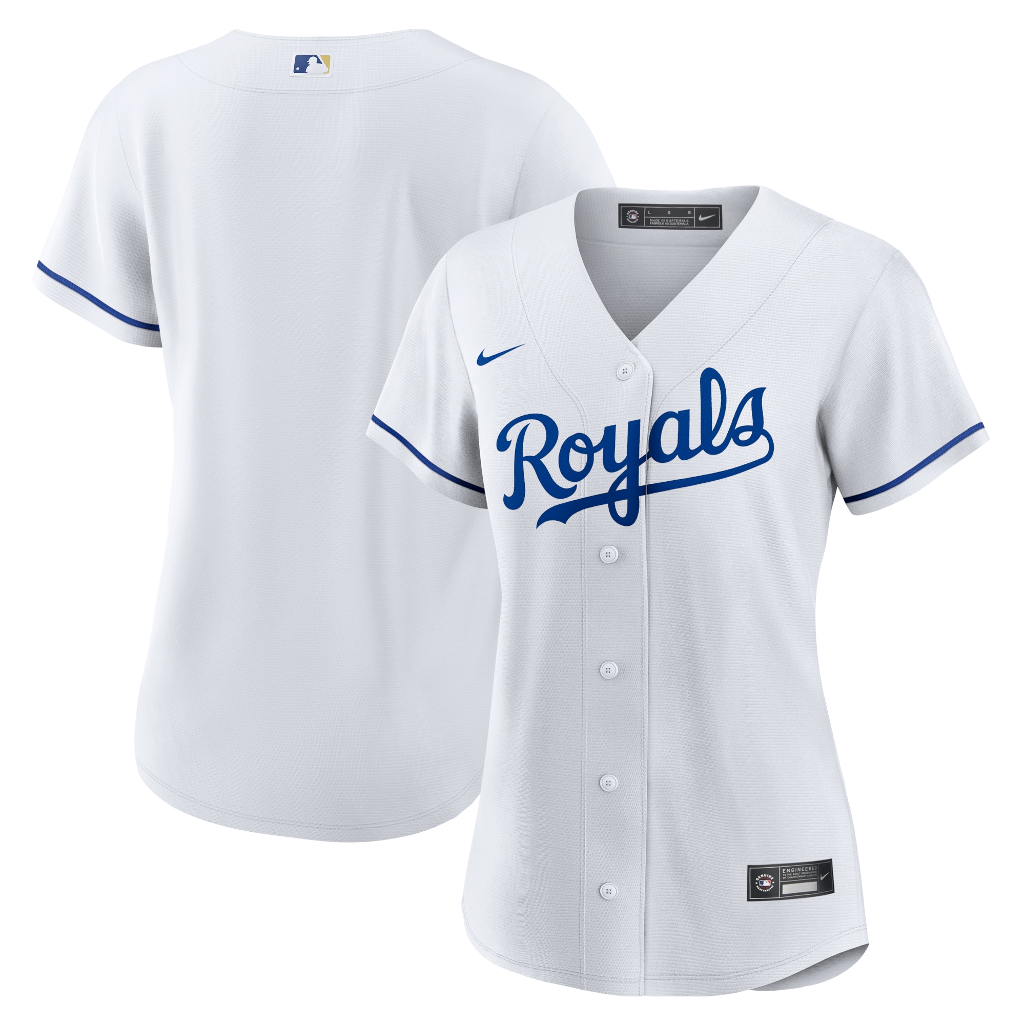 Women's Kansas City Royals White Home Team Jersey