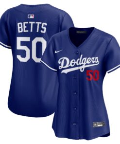 Women's Los Angeles Dodgers Mookie Betts Royal Alternate Limited Player Jersey