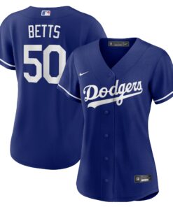Women's Los Angeles Dodgers Mookie Betts Royal Alternate Player Jersey
