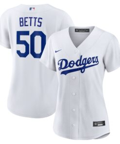 Women's Los Angeles Dodgers Mookie Betts White Home Player Jersey