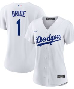 Women's Los Angeles Dodgers White #1 Bride Home Jersey