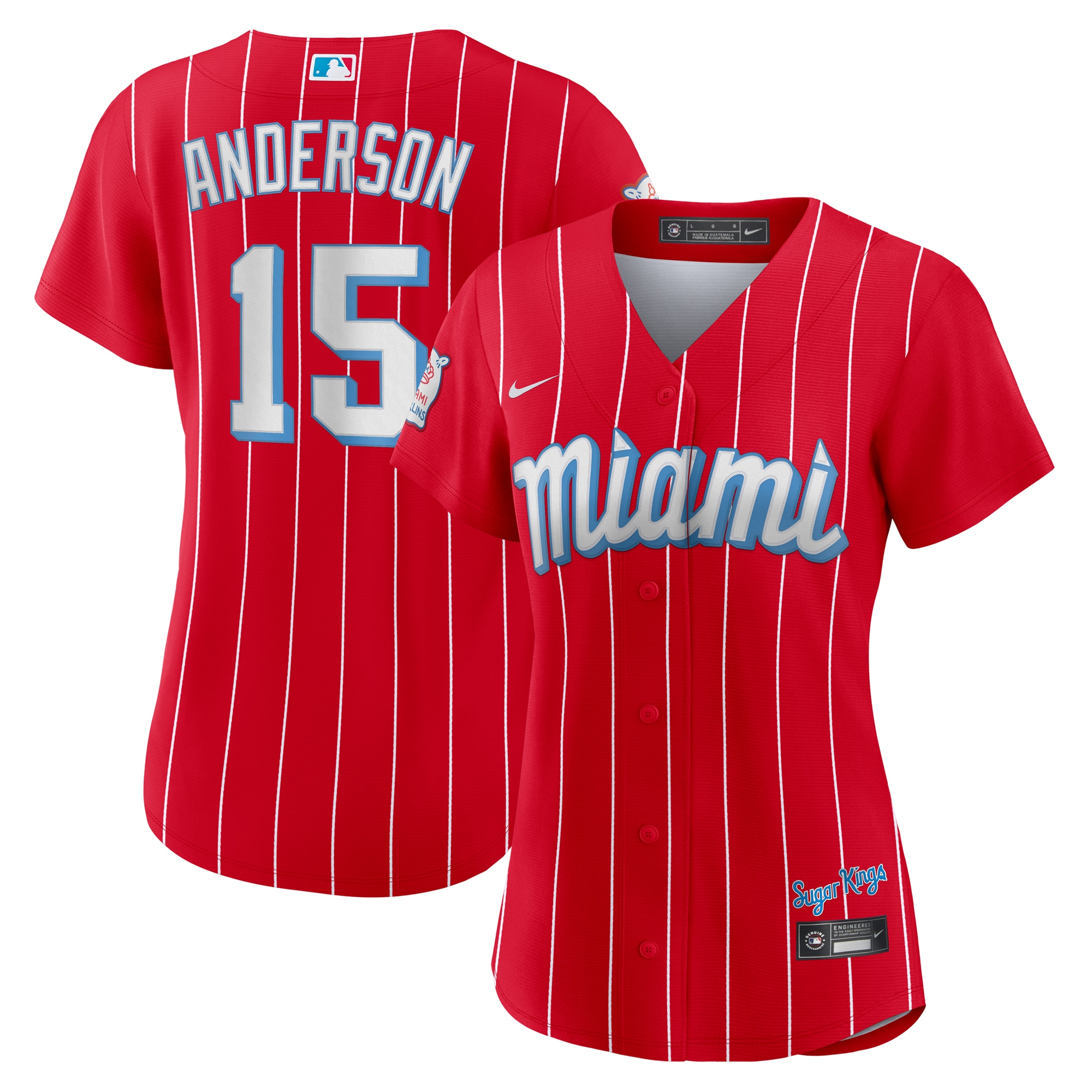 Women's Miami Marlins Brian Anderson Red City Connect Player Jersey