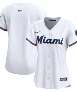 Women's Miami Marlins White Home Limited Jersey