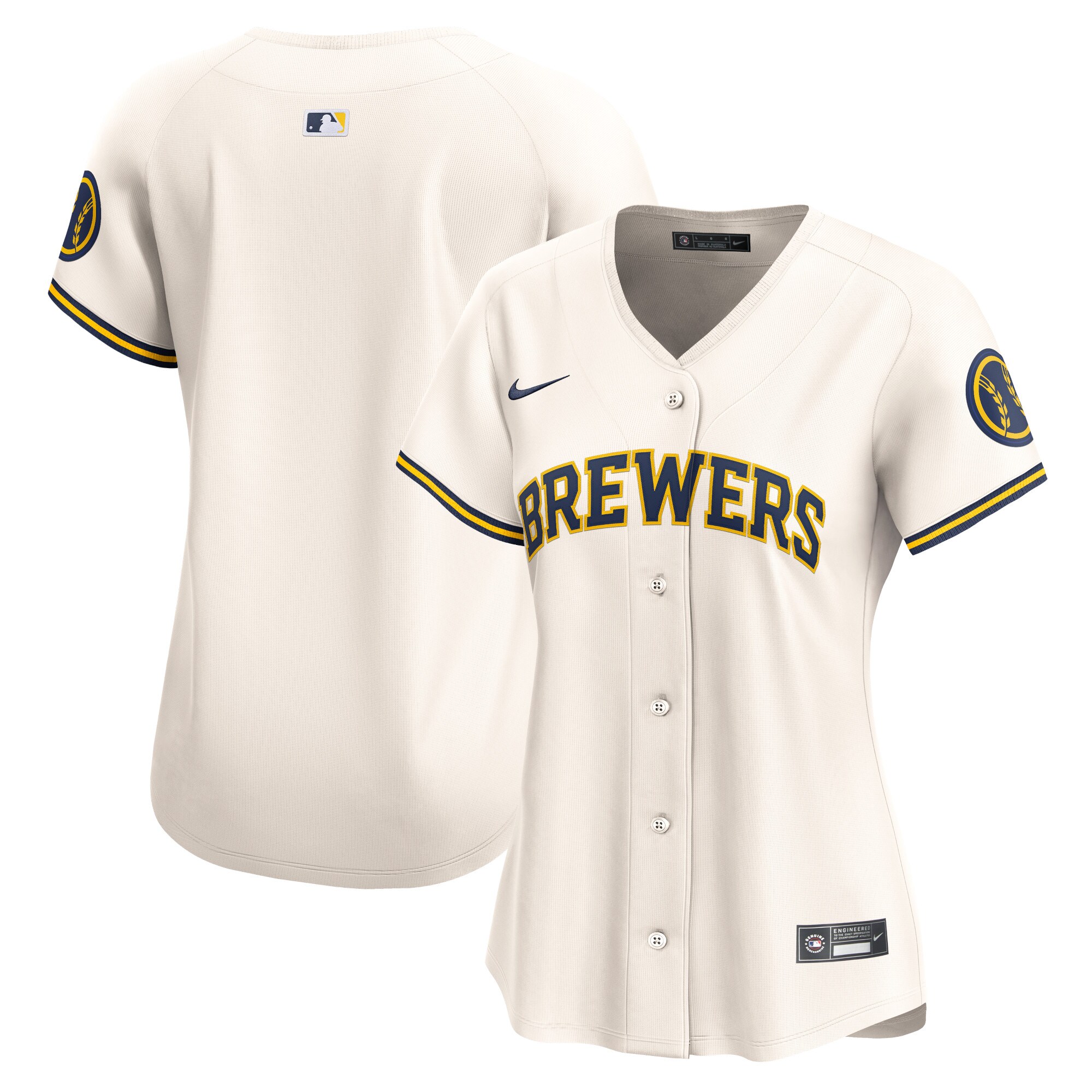 Women's Milwaukee Brewers Cream Home Limited Jersey