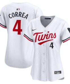 Women's Minnesota Twins Carlos Correa White Home Limited Player Jersey