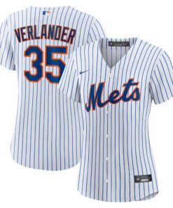 Women's New York Mets Justin Verlander White/Royal Home Player Jersey