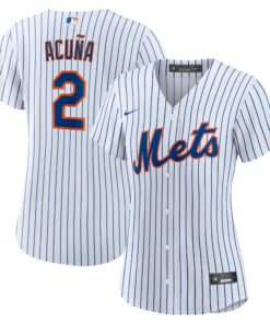 Women's New York Mets Luisangel AcuÃ±a White Home Player Jersey