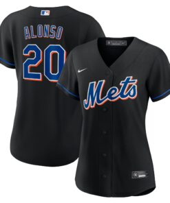 Women's New York Mets Pete Alonso Black 2022 Alternate Player Jersey
