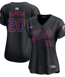 Women's New York Mets Pete Alonso Black Alternate Limited Player Jersey