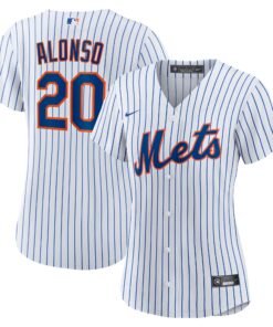 Women's New York Mets Pete Alonso White Home Player Jersey