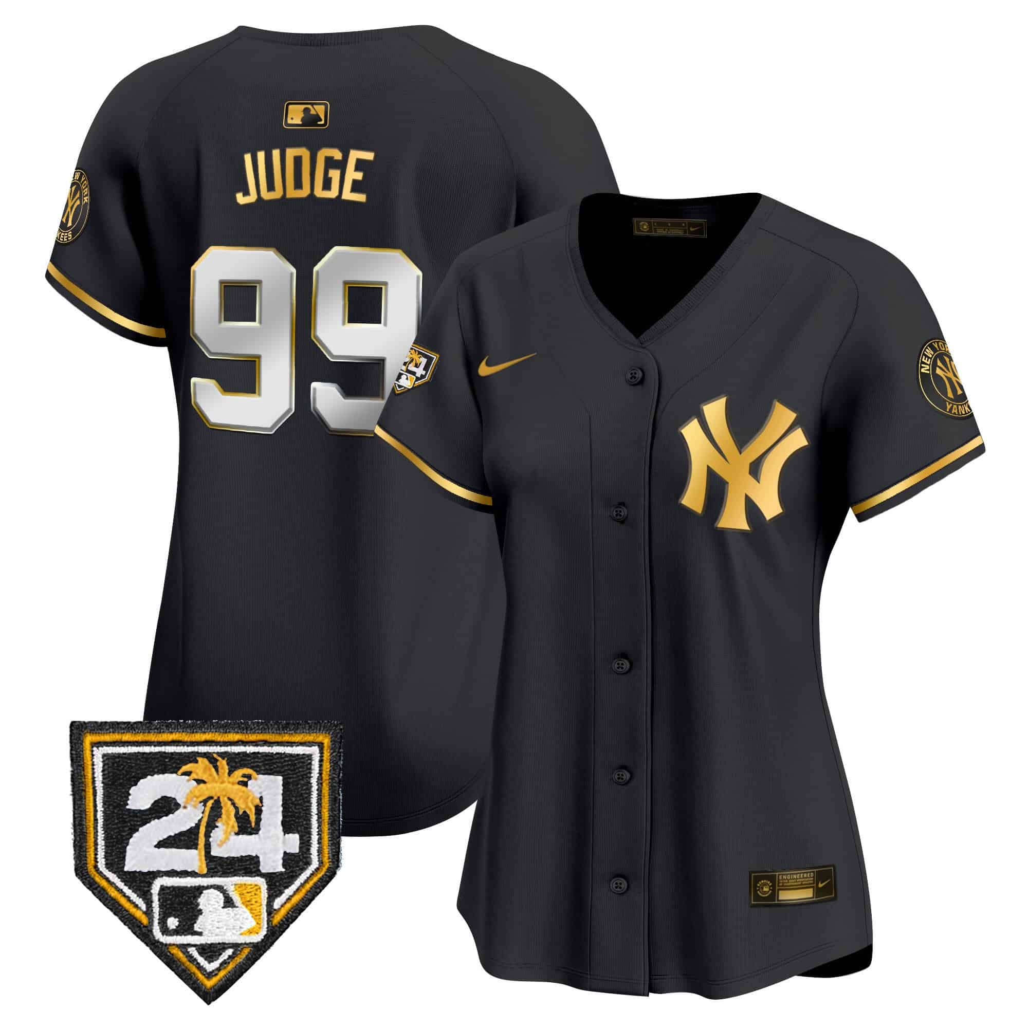 Women's New York Yankees 2024 Spring Training Patch Vapor Premier Limited Jersey V2