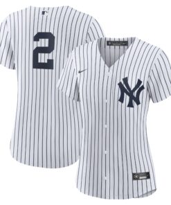Women's New York Yankees Derek Jeter White/Navy Home Player Jersey