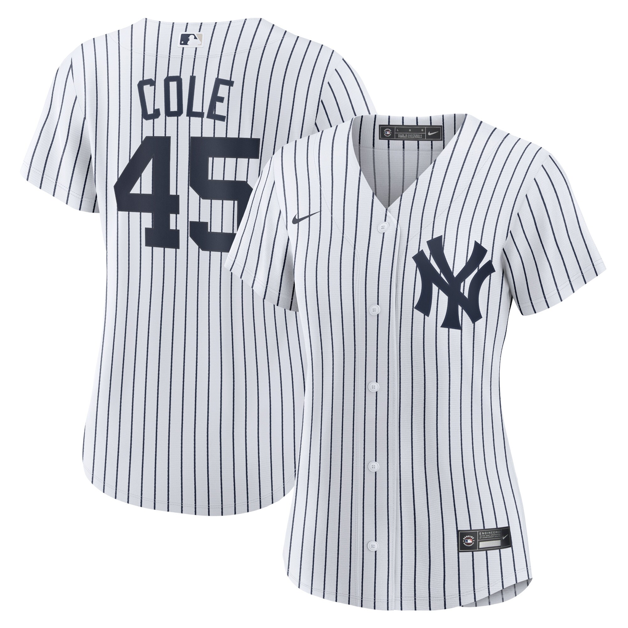 Women's New York Yankees Gerrit Cole White Home Player Jersey