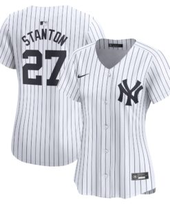 Women's New York Yankees Giancarlo Stanton White Home Limited Player Jersey
