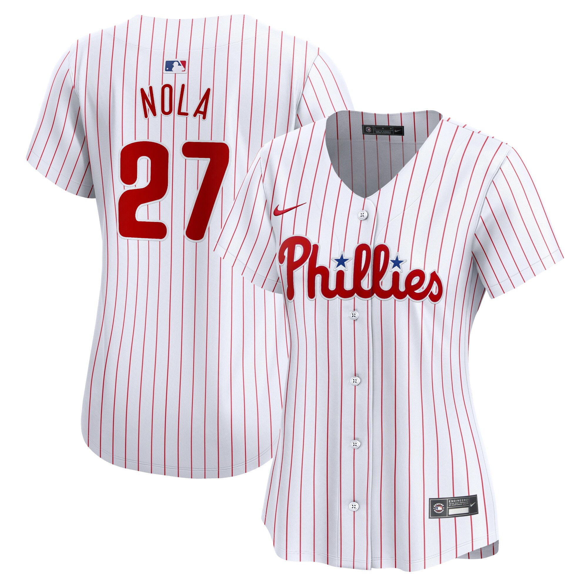 Women's Philadelphia Phillies Aaron Nola White Home Limited Player Jersey
