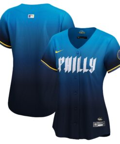 Women's Philadelphia Phillies Blue 2024 City Connect Limited Jersey