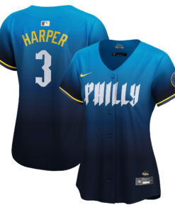 Women's Philadelphia Phillies Bryce Harper Blue City Connect Limited Jersey