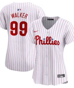 Women's Philadelphia Phillies Taijuan Walker White Home Limited Player Jersey