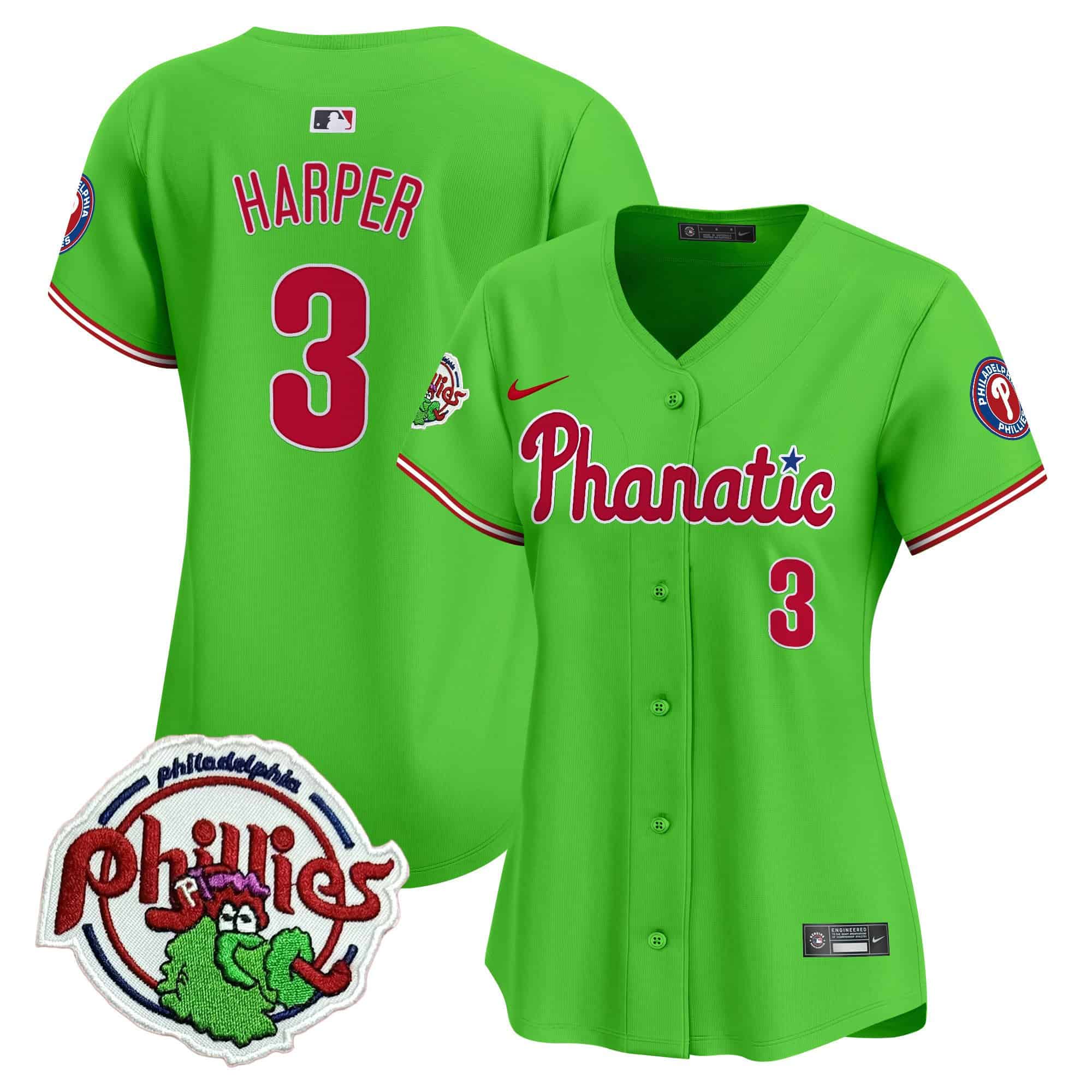Women's Phillies Phanatic Patch Vapor Premier Limited Jersey