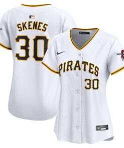 Women's Pittsburgh Pirates Paul Skenes White Home Limited Player Jersey