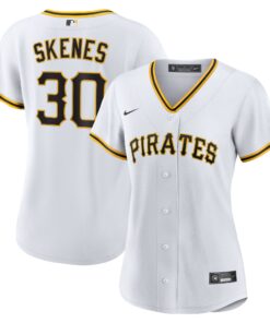 Women's Pittsburgh Pirates Paul Skenes White Home Player Jersey