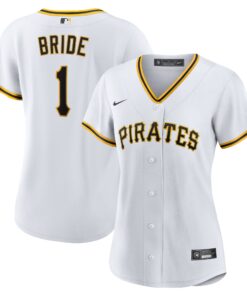 Women's Pittsburgh Pirates White #1 Bride Home Jersey