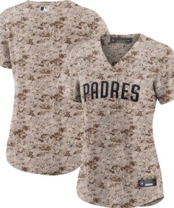 Women's San Diego Padres Camo USMC Alternate Team Jersey