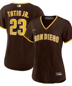 Women's San Diego Padres Fernando TatÃ­s Jr. Brown Road Player Jersey