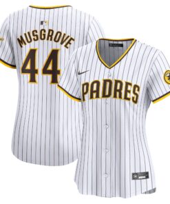 Women's San Diego Padres Joe Musgrove White Home Limited Player Jersey