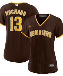 Women's San Diego Padres Manny Machado Brown Road Player Jersey