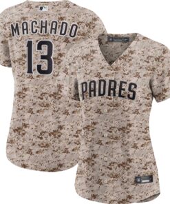 Women's San Diego Padres Manny Machado Camo USMC Alternate Player Jersey