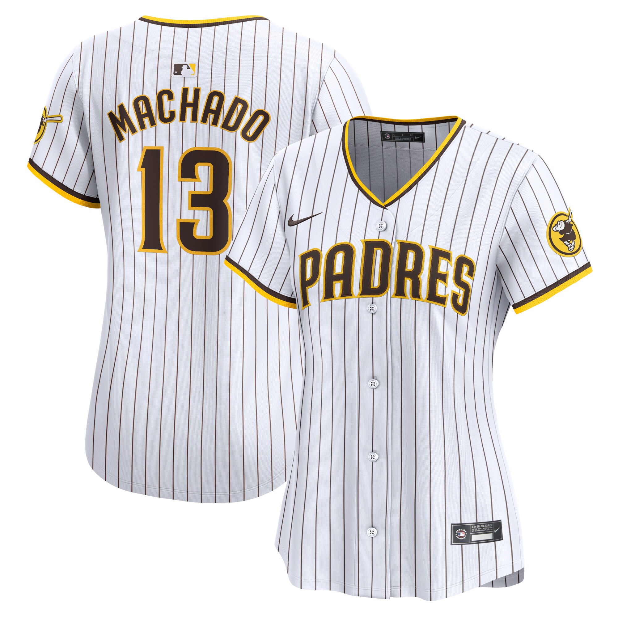 Women's San Diego Padres Manny Machado White Home Limited Player Jersey