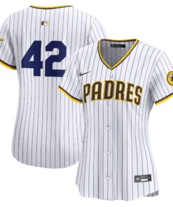 Women's San Diego Padres White 2024 Jackie Robinson Day Home Limited Jersey