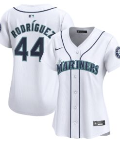 Women's Seattle Mariners Julio RodrÃ­guez White Home Limited Player Jersey