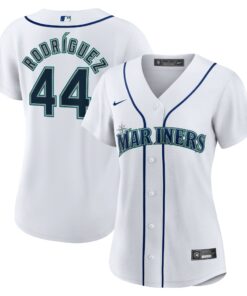 Women's Seattle Mariners Julio Rodriguez White Home Player Jersey