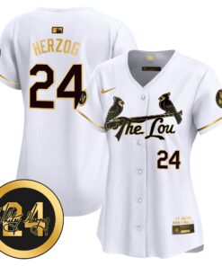 Women's St. Louis Cardinals 2024 City Connect Whitey Herzog Patch Vapor Premier Limited Jersey