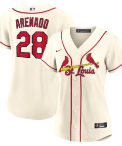 Women's St. Louis Cardinals Nolan Arenado Cream Alternate Player Jersey