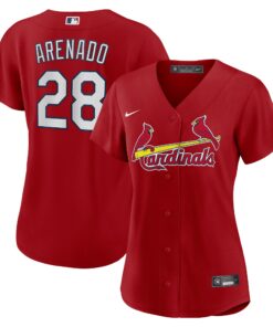 Women's St. Louis Cardinals Nolan Arenado Red Alternate Player Jersey