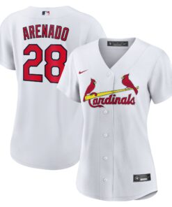 Women's St. Louis Cardinals Nolan Arenado White Home Official Player Jersey