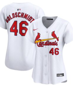 Women's St. Louis Cardinals Paul Goldschmidt White Home Limited Player Jersey