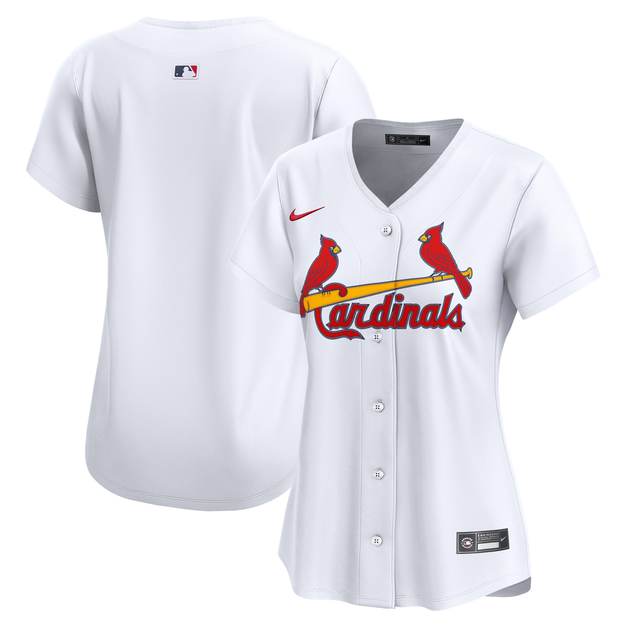 Women's St. Louis Cardinals White Home Limited Jersey