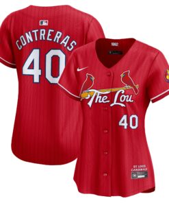 Women's St. Louis Cardinals Willson Contreras Red 2024 City Connect Limited Player Jersey