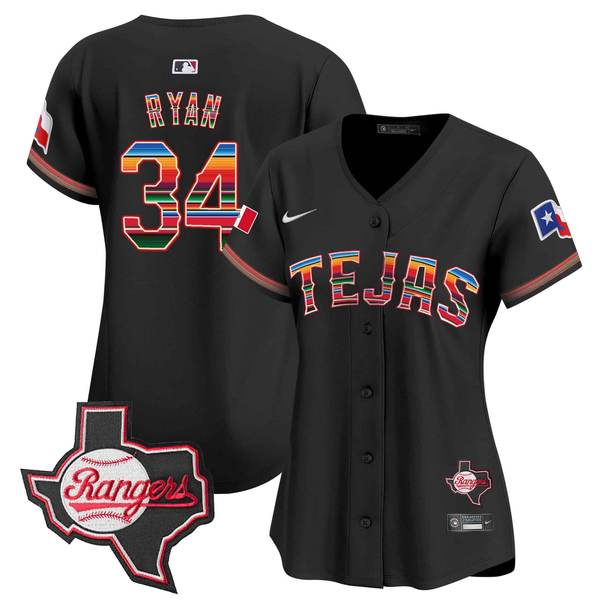 Women's Texas Rangers Mexico Texas Patch Vapor Premier Limited Jersey