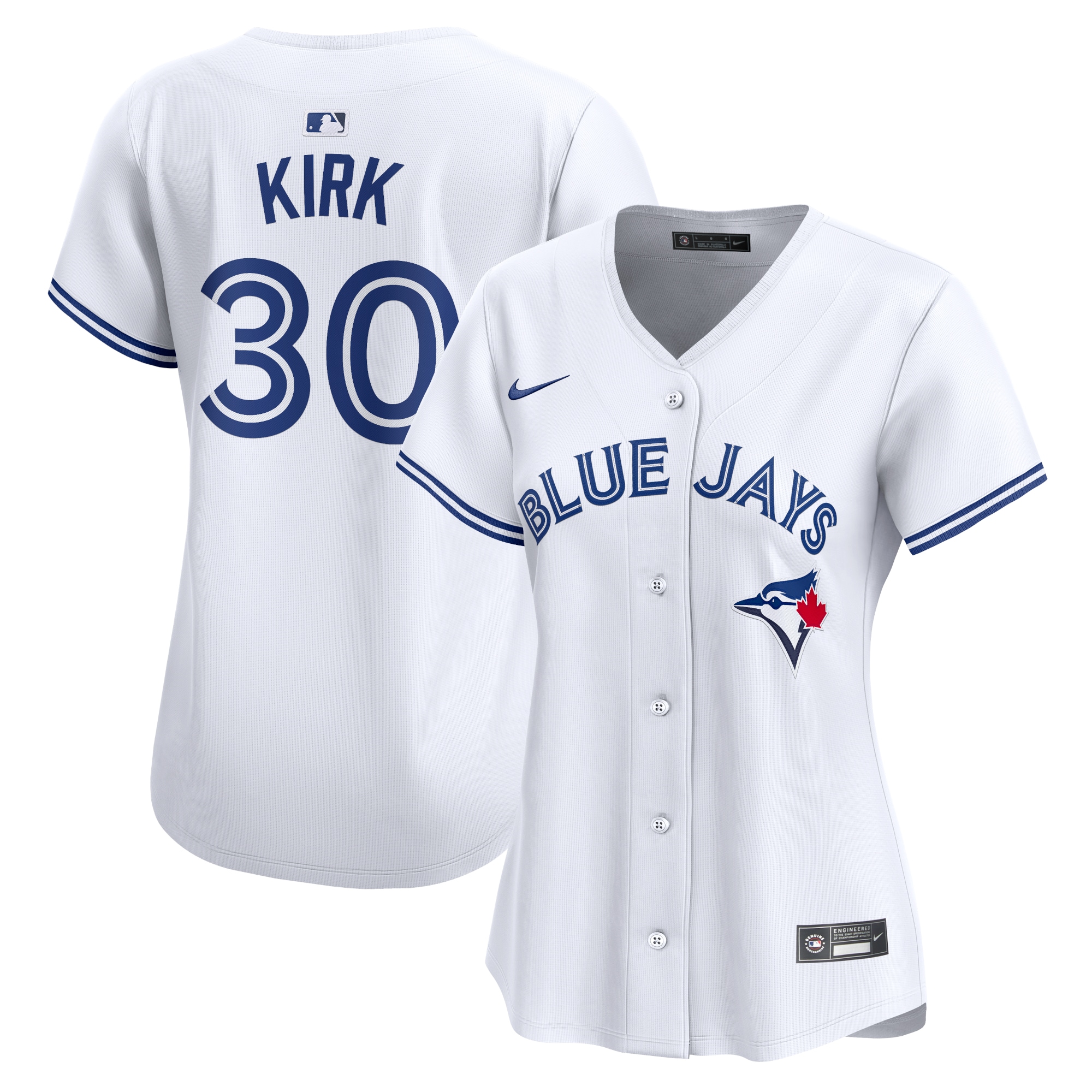 Women's Toronto Blue Jays Alejandro Kirk White Home Limited Player Jersey