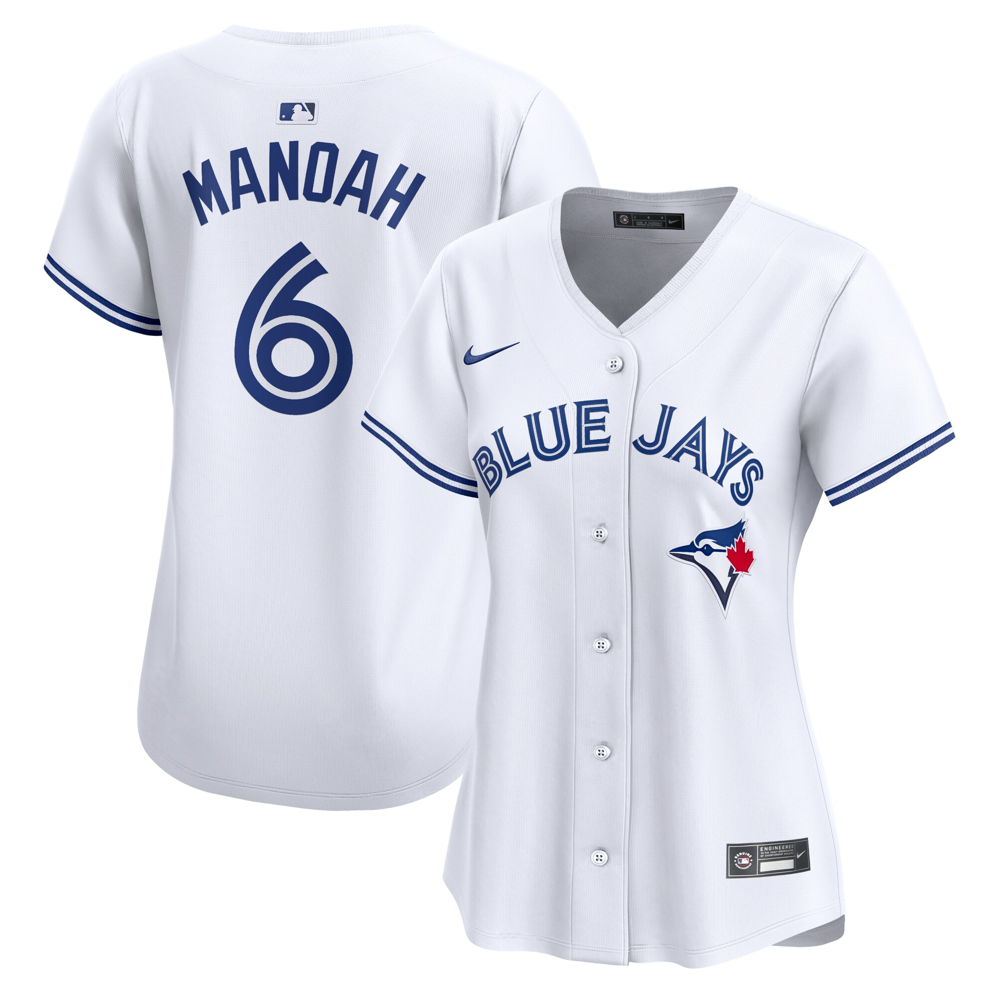 Women's Toronto Blue Jays Alek Manoah White Home Limited Player Jersey
