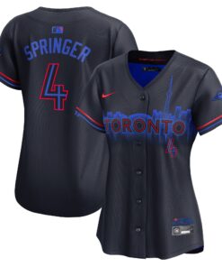 Women's Toronto Blue Jays George Springer Navy 2024 City Connect Limited Player Jersey