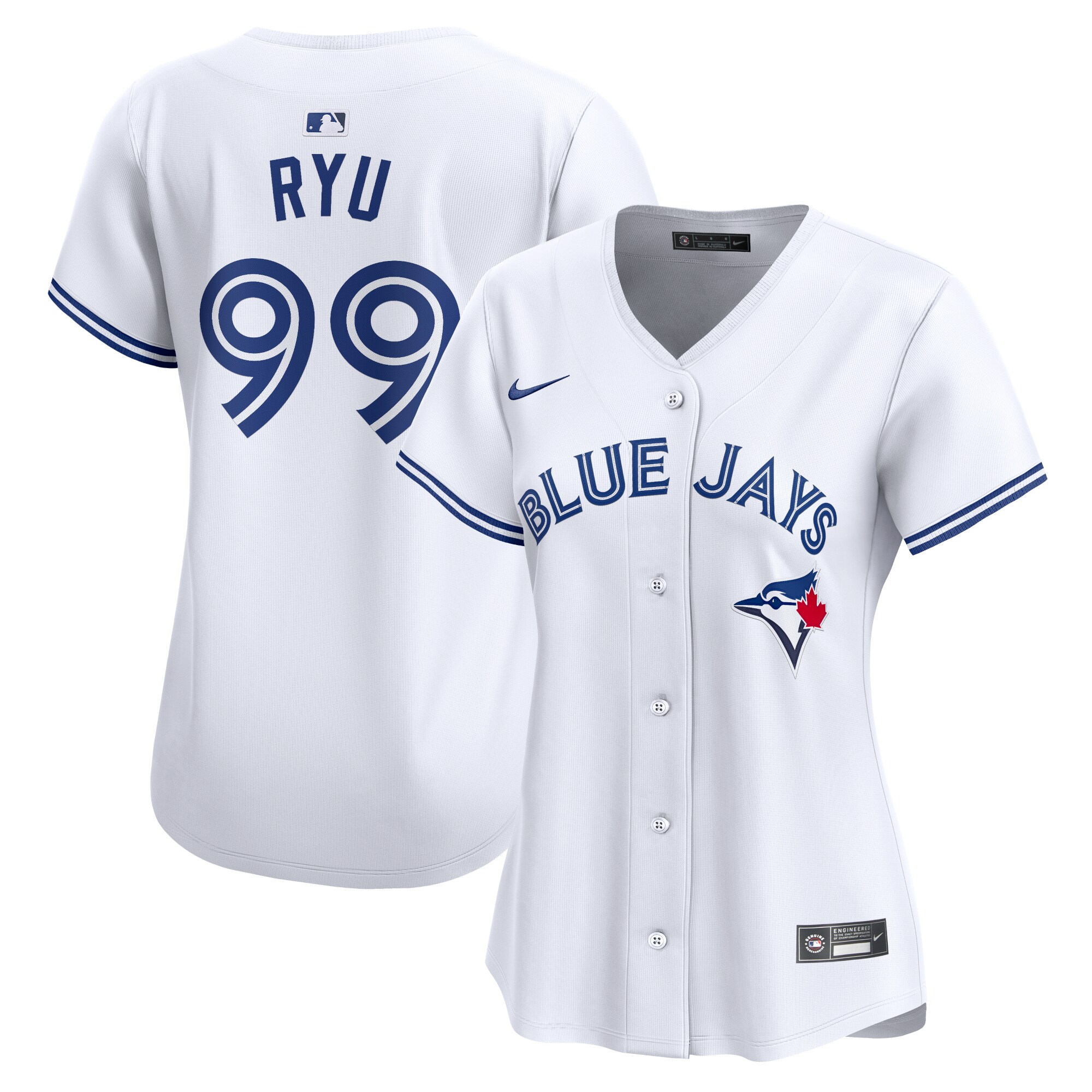 Women's Toronto Blue Jays Hyun Jin Ryu White Home Limited Player Jersey