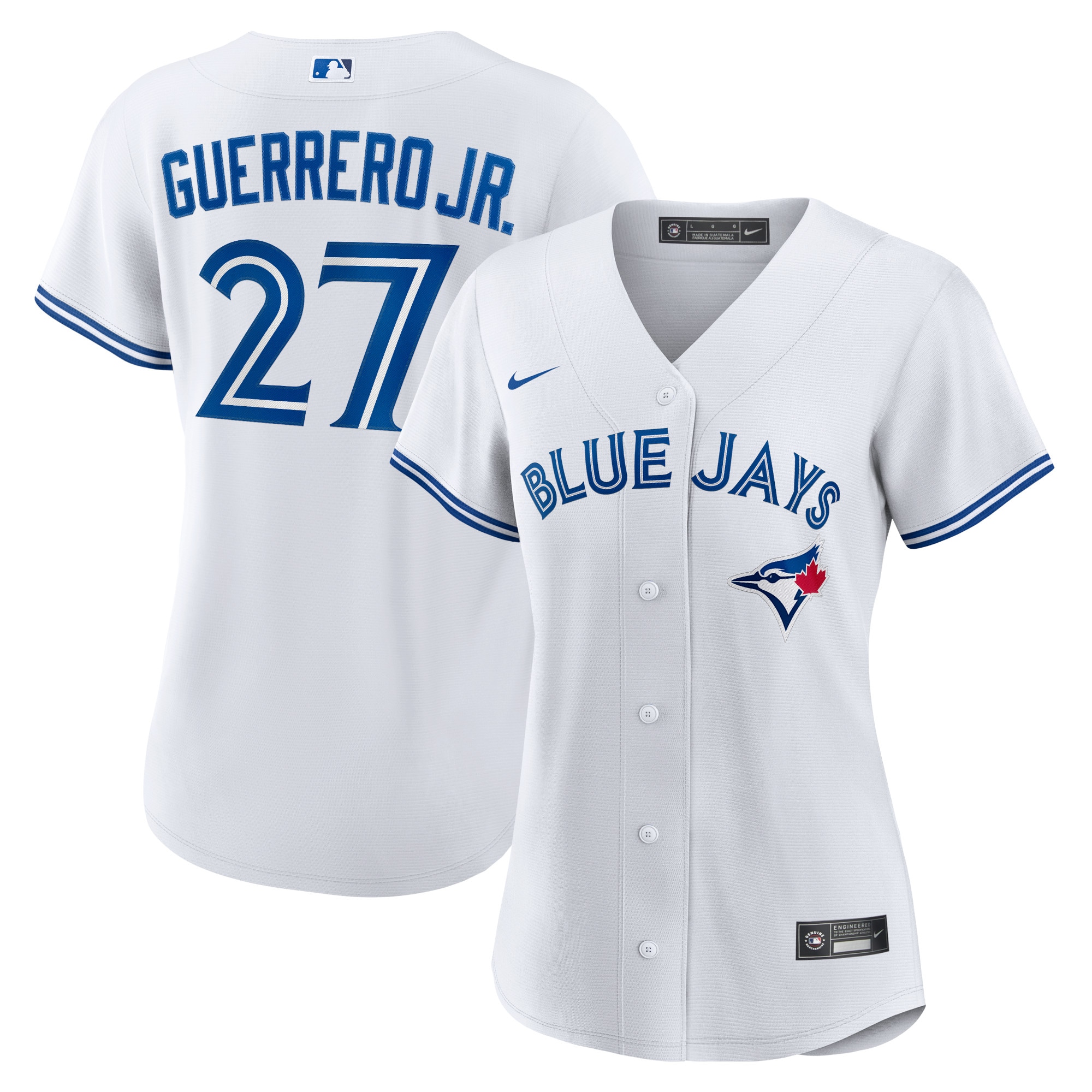 Women's Toronto Blue Jays Vladimir Guerrero Jr. White Home Player Jersey