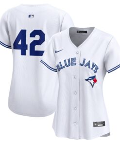 Women's Toronto Blue Jays White 2024 Jackie Robinson Day Home Limited Jersey