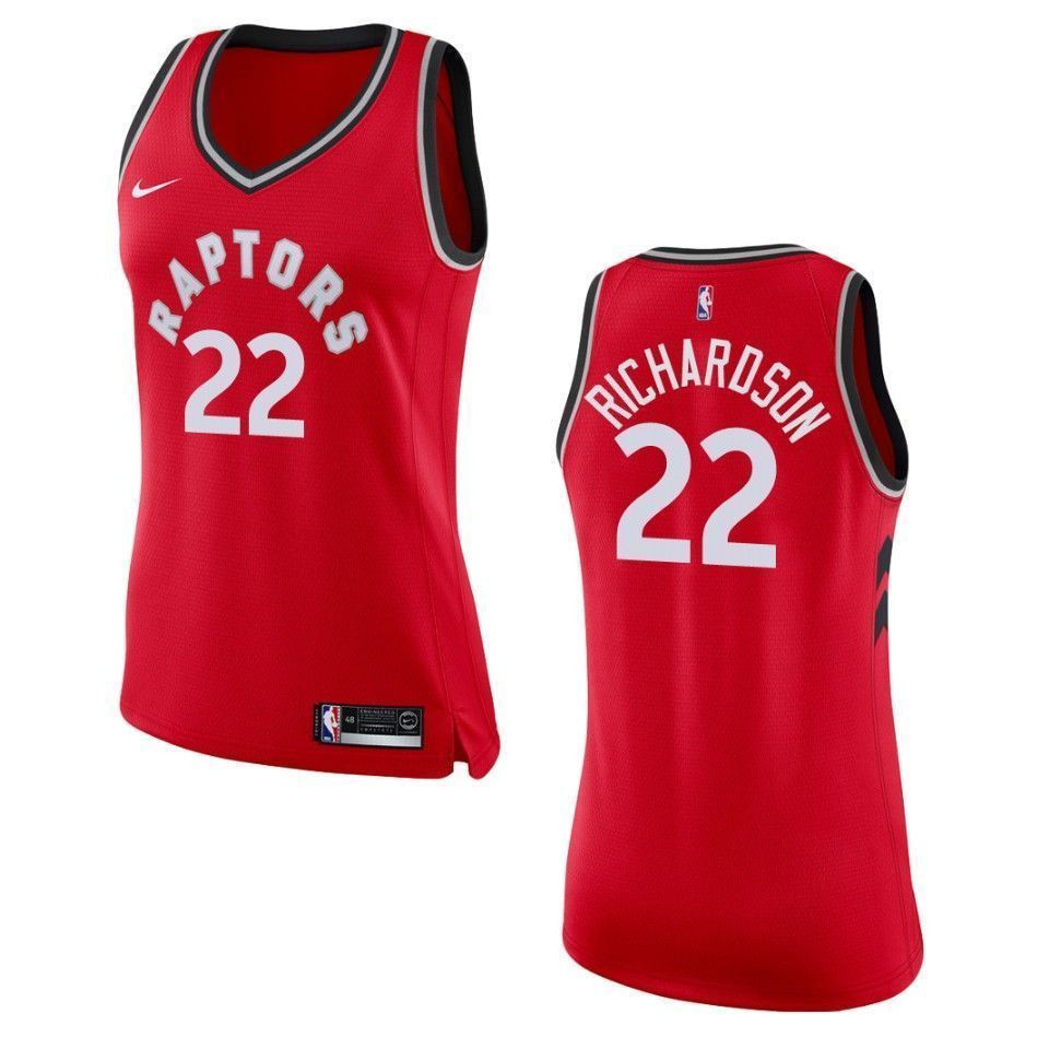 Women's Toronto Raptors 22 Malachi Richardson Icon Swingman Jersey - Red - JS886